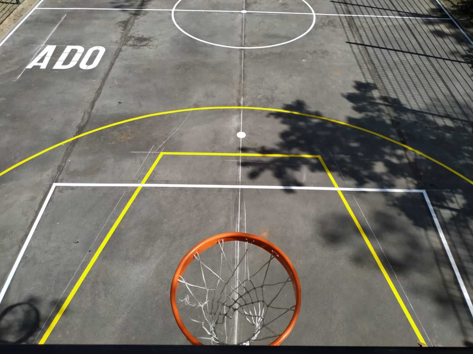 Basketballplatzmarkierung
